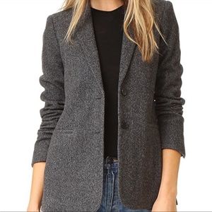 Vince Herringbone Boyfriend Blazer Jacket size 6